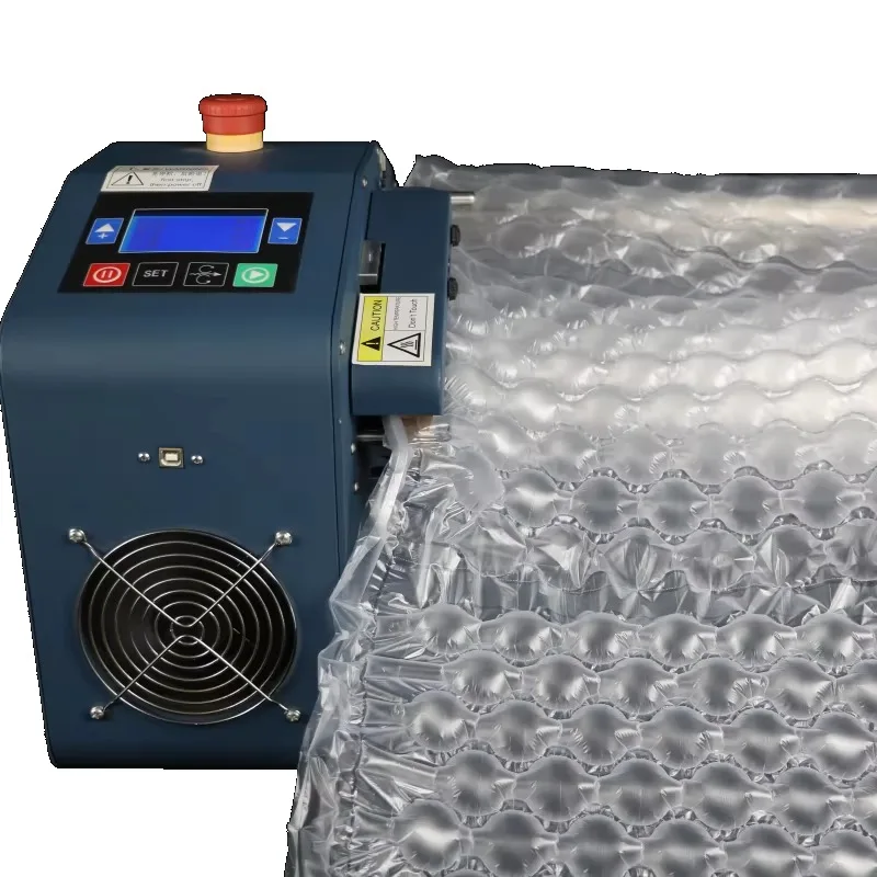 Air Bubble Wrap Roll Packaging - 中国エアクッション機械工場製のEコマース用クッション包装発送緩衝材エアピローバブルロール包装機