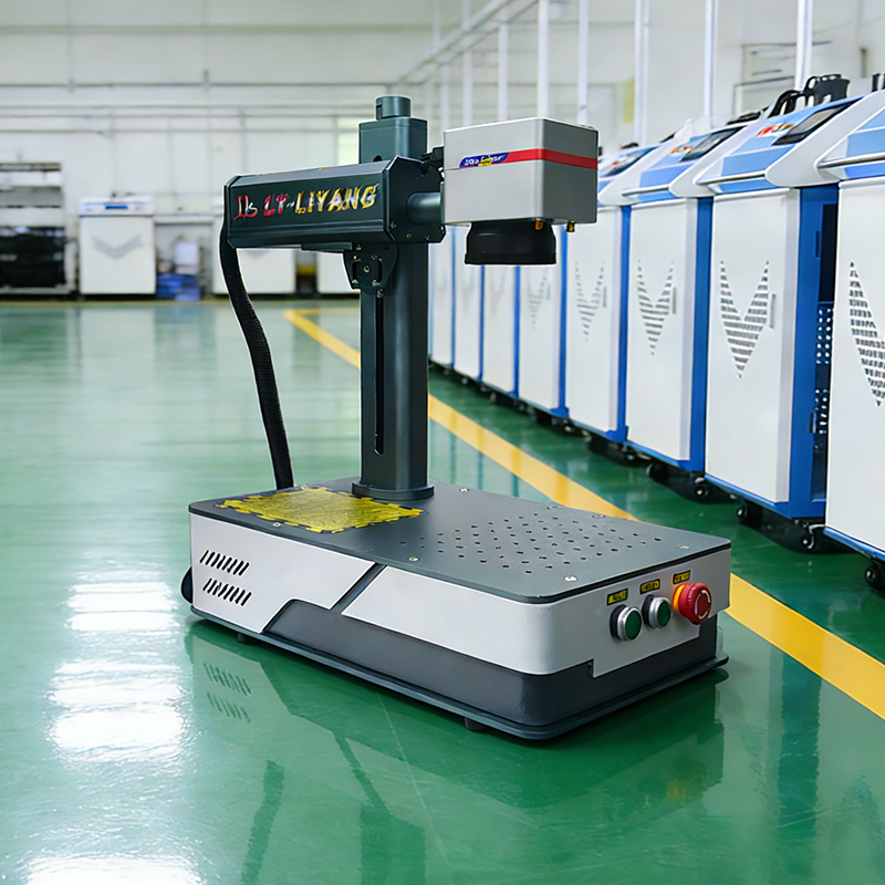 Fiber Laser Marking Machine 30W - LY 50W 30W Raycus ファイバーレーザーマーキングマシンアップグレード回転軸金属彫刻機冷却機レーザー彫刻機空冷