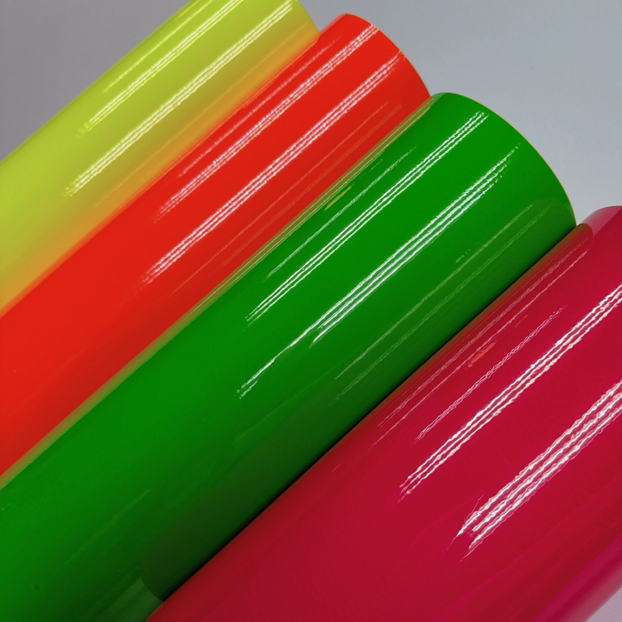 Air Bubble Wrap Roll Packaging - 50 センチメートル * 200/300/500 センチメートルネオン蛍光イエローピンクグリーンオレンジ粘着ビニールロールカーラップ箔ステッカー気泡送料
