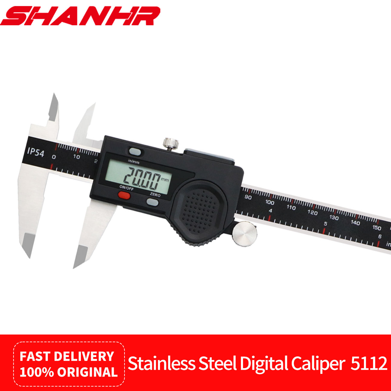 Digital Caliper 150Mm Stainless Steel - SHANHR IP54防水デジタルキャリパー ステンレス鋼電子式バーニアキャリパー 150mm 測定ツール バーニアキャリパー