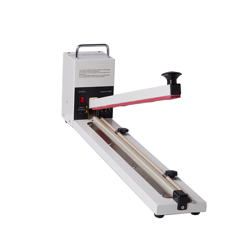 Plastic Bag Impulse Heat Sealer - ヒートペダル式アルミ製食品化学薬品飲料プラスチックバッグハンドインパルスカッターシーラー半自動シーリングマシン