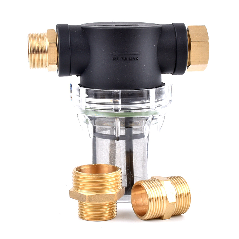 Vacuum Chamber Kit With Pump - 庭の水道管フィルター、高圧洗浄機、ポンプ入口フィルター、散水灌漑、真ちゅう製コネクタ、水族館ストレーナー、1/2 