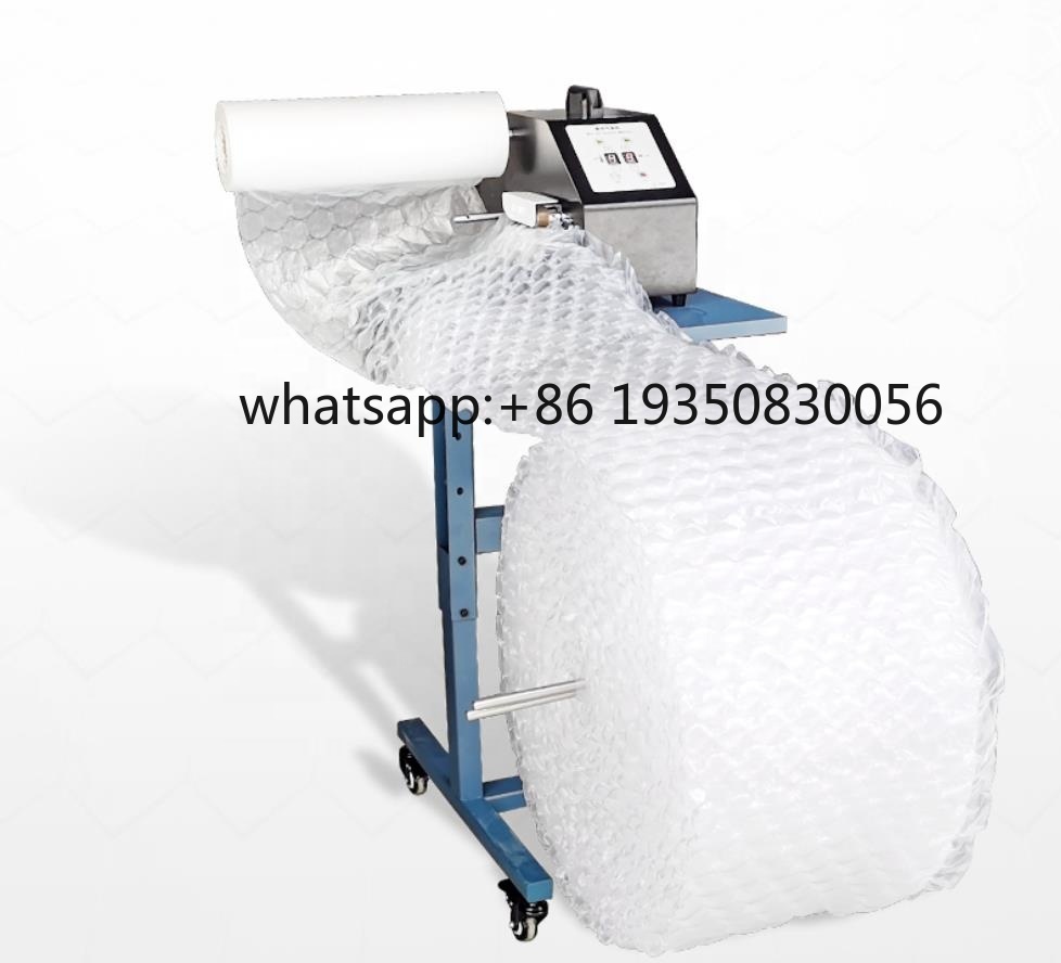 Air Bubble Wrap Roll Packaging - バブルロール包装機 エアークッション包装機 100CM幅エアクッションフィルム用 コイリングテーブル付き