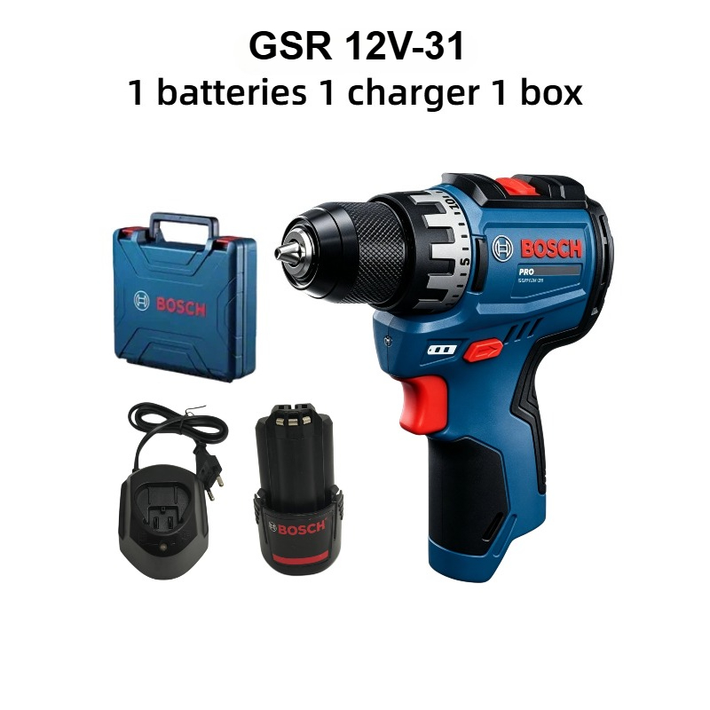 Industrial Tools - ボッシュプロフェッショナル GSR 12V-31 コードレスドリル 12V 電動ドライバートルクコンパクトミニ電動工具