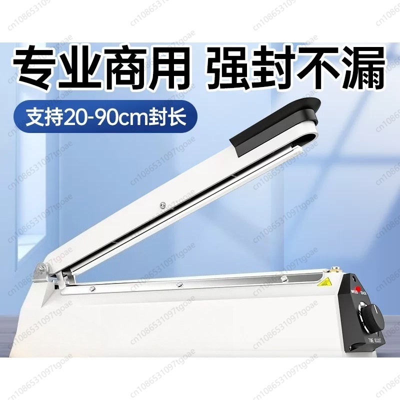 Plastic Bag Impulse Heat Sealer - 手動式インパルスヒートシーラー、20～90cmの調節可能なシーリング長さ、ビニール袋用
