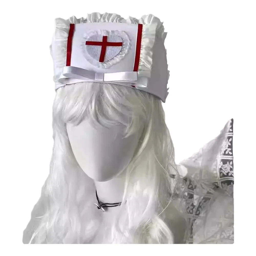 Medical Supplies - コスプレナースキャップ帽子アクセサリー小道具 y2k ガール医療ナース帽子甘いレースの弓コスプレ写真の小道具コスプレ