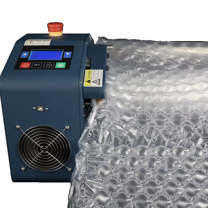 Air Bubble Wrap Roll Packaging - 中国エアクッション機械工場製のEコマース用クッション包装発送緩衝材エアピローバブルロール包装機