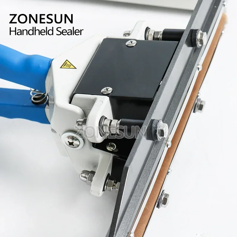 Plastic Bag Impulse Heat Sealer - ZONESUN 400mm 直熱式プライヤー ポータブル インパルス アルミ真空複合フィルムシーラー