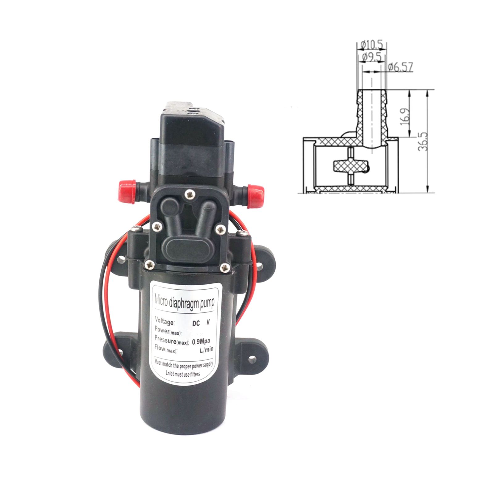 自吸式ダイヤフラムウォーターポンプ,12V, 24V DC, - Mini Peristaltic Pump 12V のレビューと価格
