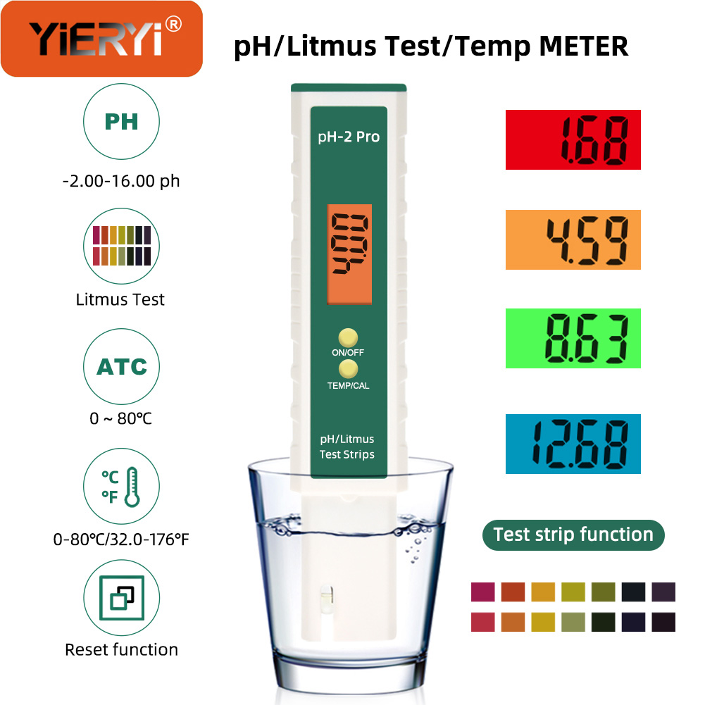 Yieryi-デジタルpHメーター,液晶,水純度テスター,高 - Ph Meter Digital Water Tester のレビューと価格