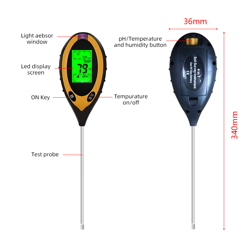 土壌PHメーターテスター 土壌テスター PH水分計 温度太陽 - Ph Meter Digital Water Tester のレビューと価格