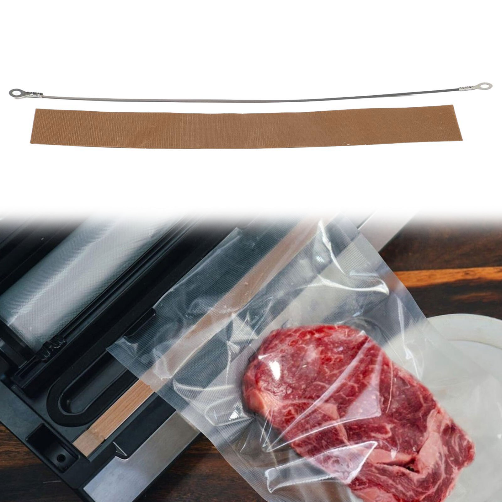 インパルスシーラー交換用ヒートワイヤー、高温布付き、プラスチ - Plastic Bag Impulse Heat Sealer のレビューと価格