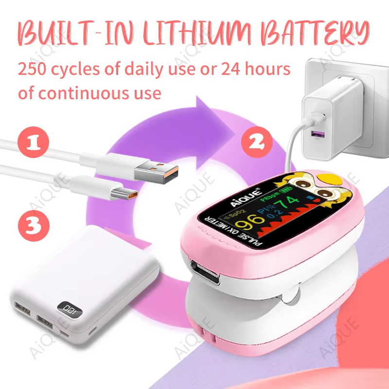 AiQUE 子供用指先パルスオキシメーター ベビー充電式医療 - Pulse Oximeter Fingertip Rechargeable のレビューと価格