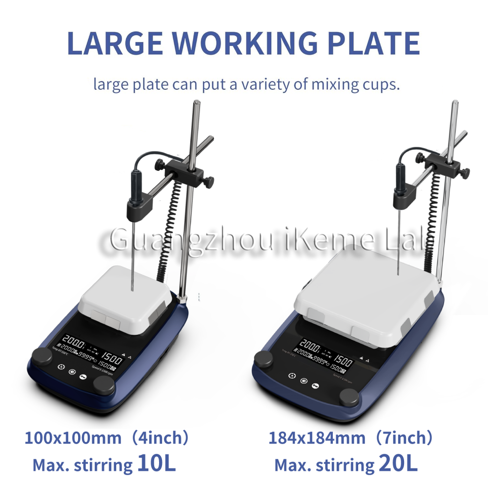 IKEME LCD デジタルディスプレイマグネチックスターラ - Lab Magnetic Stirrer Hot Plate のレビューと価格