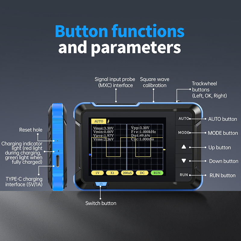Fnirsi-ミニハンドヘルドデジタルオシロスコープ、アナロ - Fnirsi Digital Oscilloscope Handheld のレビューと価格