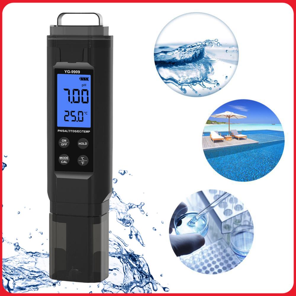 5 in 1 デジタル水質テスターペン TDS/EC/温度/ - Ph Meter Digital Water Tester のレビューと価格