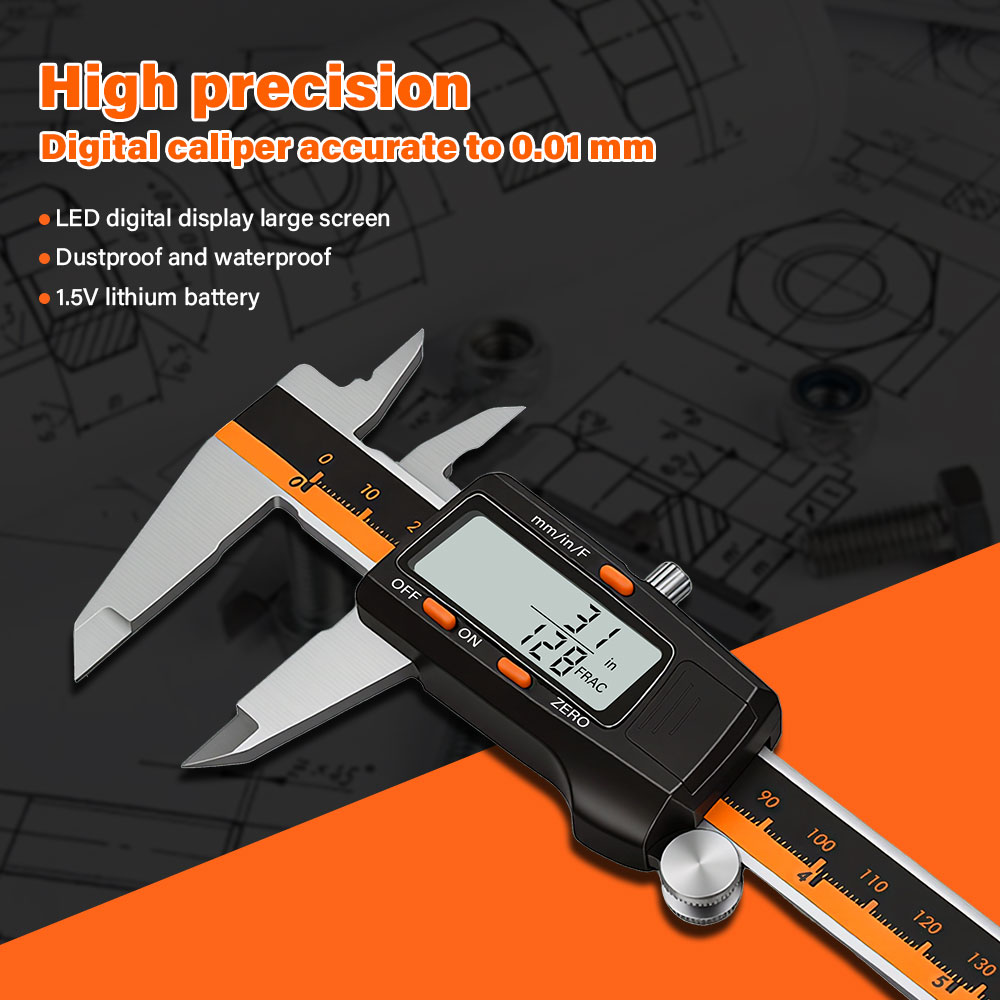 ナウケウリガー ステンレス製デジタルノギス 6インチ 150 - Digital Caliper 150Mm Stainless Steel のレビューと価格