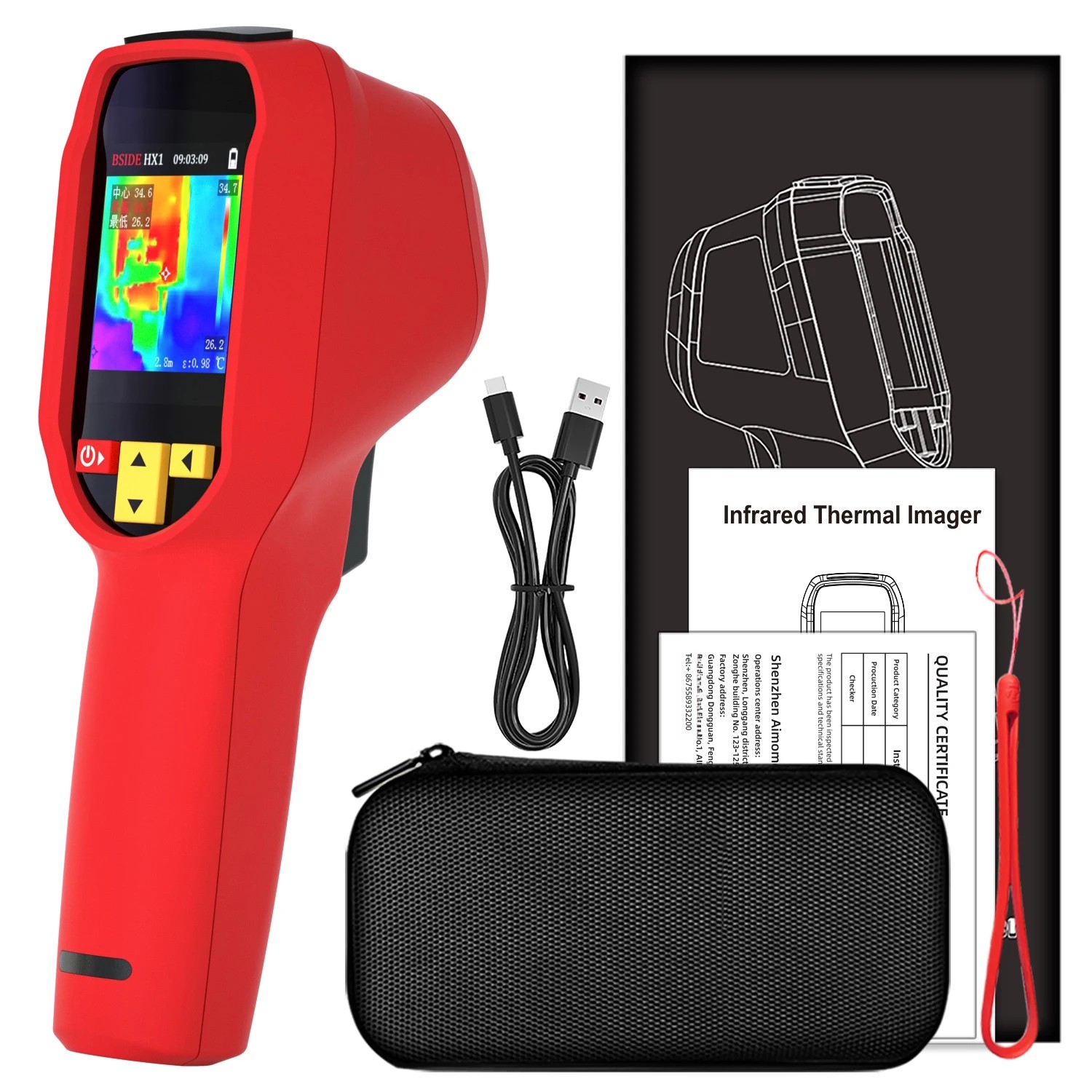 BSIDE HX1 240X240 サーマルイメージャー赤外 - Thermal Imaging Camera Pcb Repair のレビューと価格