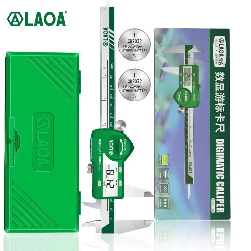 Laoa-デジタルキャリパー6インチ150mm、ステンレス鋼 - Digital Caliper 150Mm Stainless Steel のレビューと価格