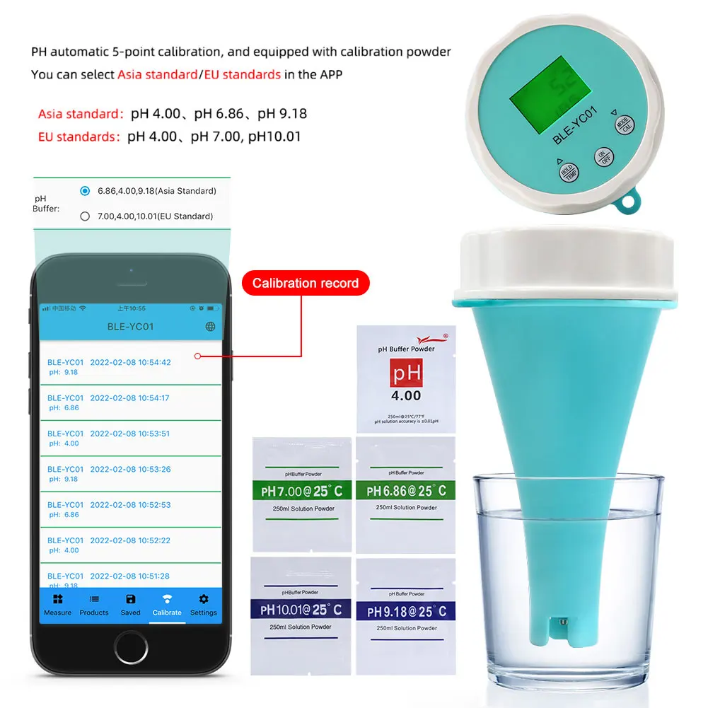 6 in 1 水質検査メーター APP オンラインモニター  - Ph Meter Digital Water Tester のレビューと価格