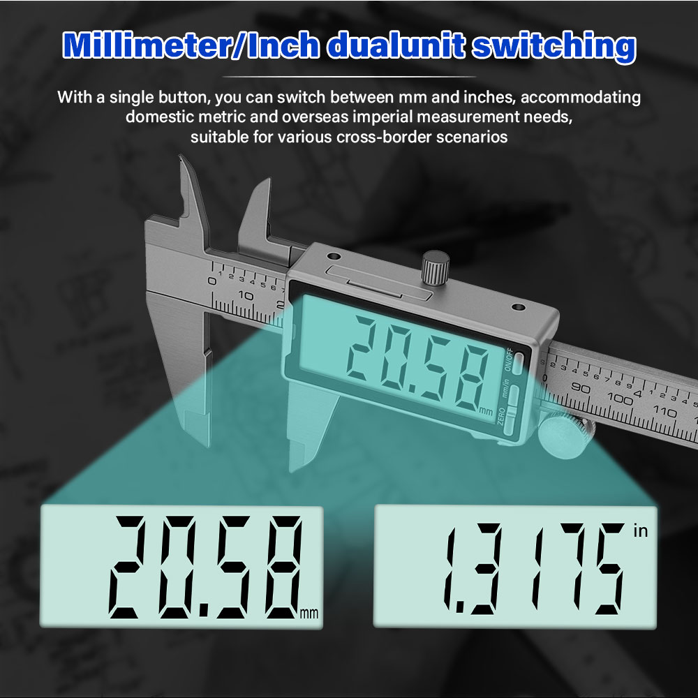 新しい150mm 6インチステンレス製デジタルノギス メスシ - Digital Caliper 150Mm Stainless Steel のレビューと価格