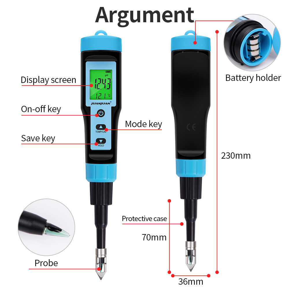 ステンレス鋼プローブ付き食品圧力計,高精度,肉,缶詰,チーズ - Ph Meter Digital Water Tester のレビューと価格