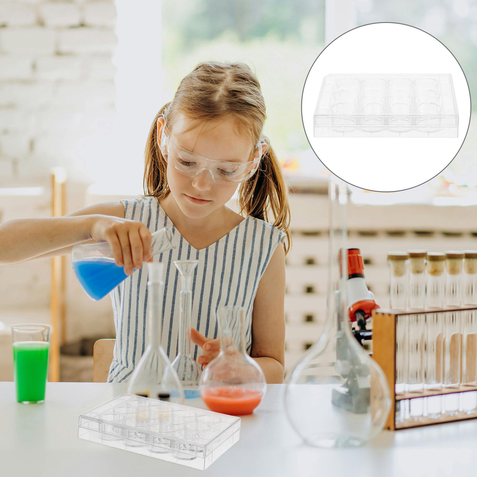 12ウェル透明細胞培養プレート、平らな表面の組織培養プレート - Lab Equipment のレビューと価格