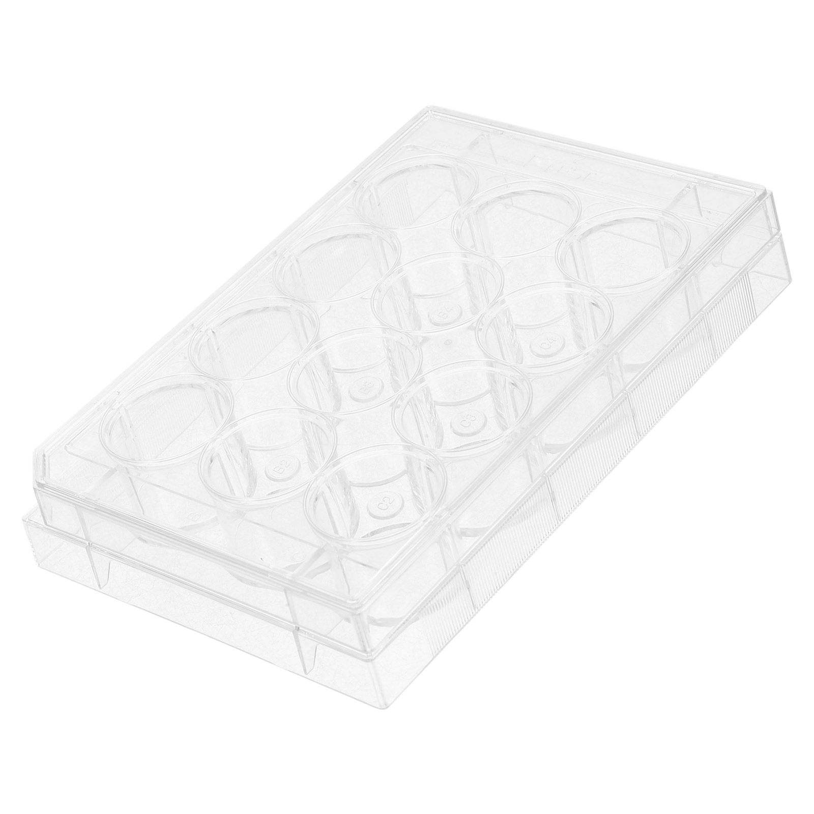 12ウェル透明細胞培養プレート、平らな表面の組織培養プレート - Lab Equipment のレビューと価格