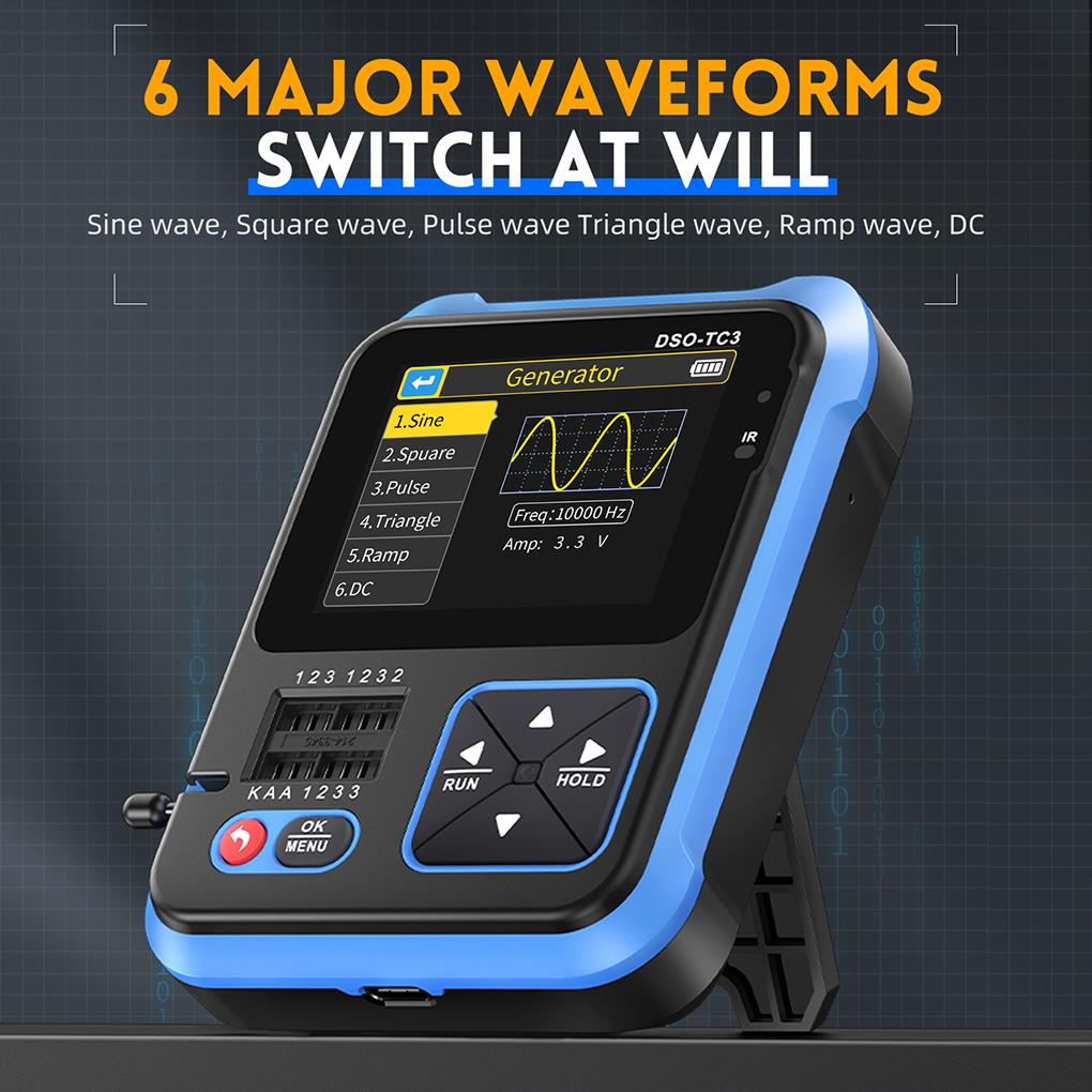Fnirsi-ミニポータブルデジタルオシロスコープ,3in  - Fnirsi Digital Oscilloscope Handheld のレビューと価格